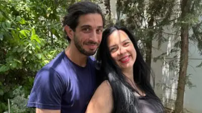 Η Άννα Τσουκαλά με τον σύζυγό της