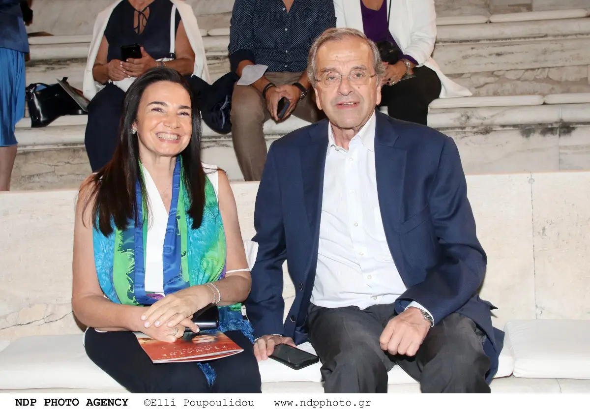 Η Γεωργία Κρητικού και ο Αντώνης σαμαράς σε έξοδό τους