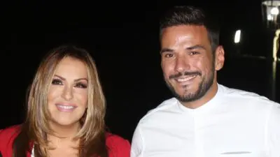 Η Ναταλία Γερμανού με τον Κώστα Τσουρό