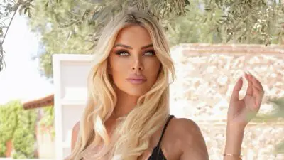 H Κατερίνα Καινούργιου με ασπρόμαυρο