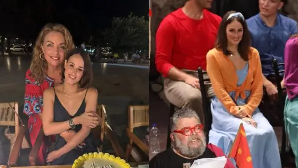 Η Μαρία Βοσκοπούλου με την Άντζελα Γκερέκου και τον Σταμάτη Κραουνάκη