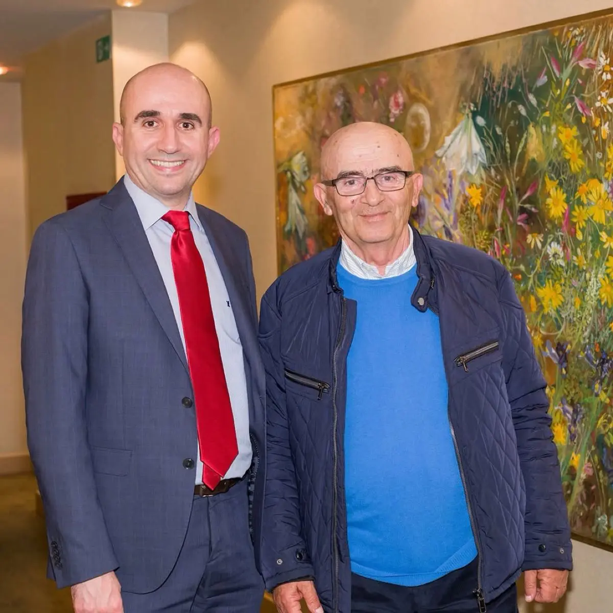 Ο Γρηγόρης Λέων με τον πατέρα του