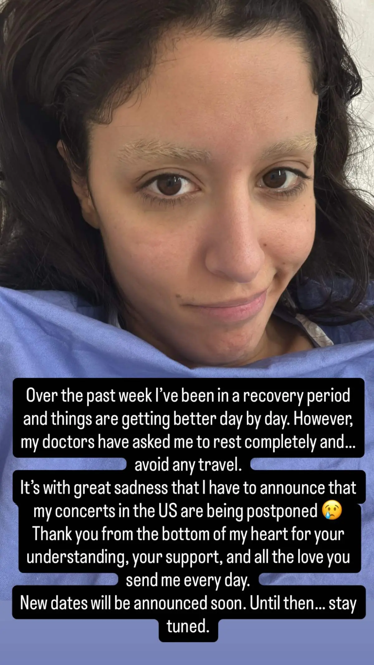 Η Μαρίνα Σάττι στο νοσοκομείο