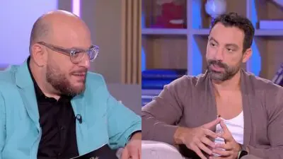 Ο Φάνης Λαμπρόπουλος και ο Σάκης Τανιμανίδης