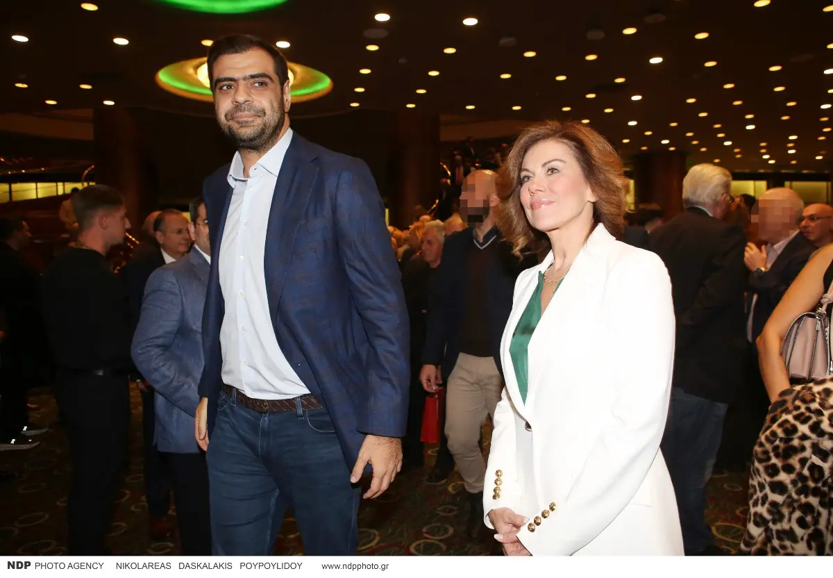 Ο Παύλος Μαρινάκης και η Ευγενία Μανωλίδου