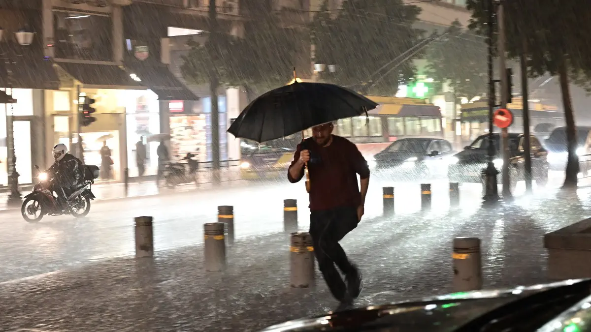 Καταιγίδα Καιρός στην Αθήνα