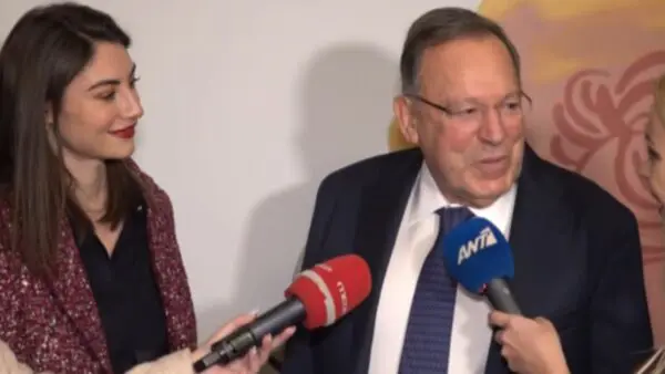 Ο Ανδρέας Φουστάνος με την σύντροφό του