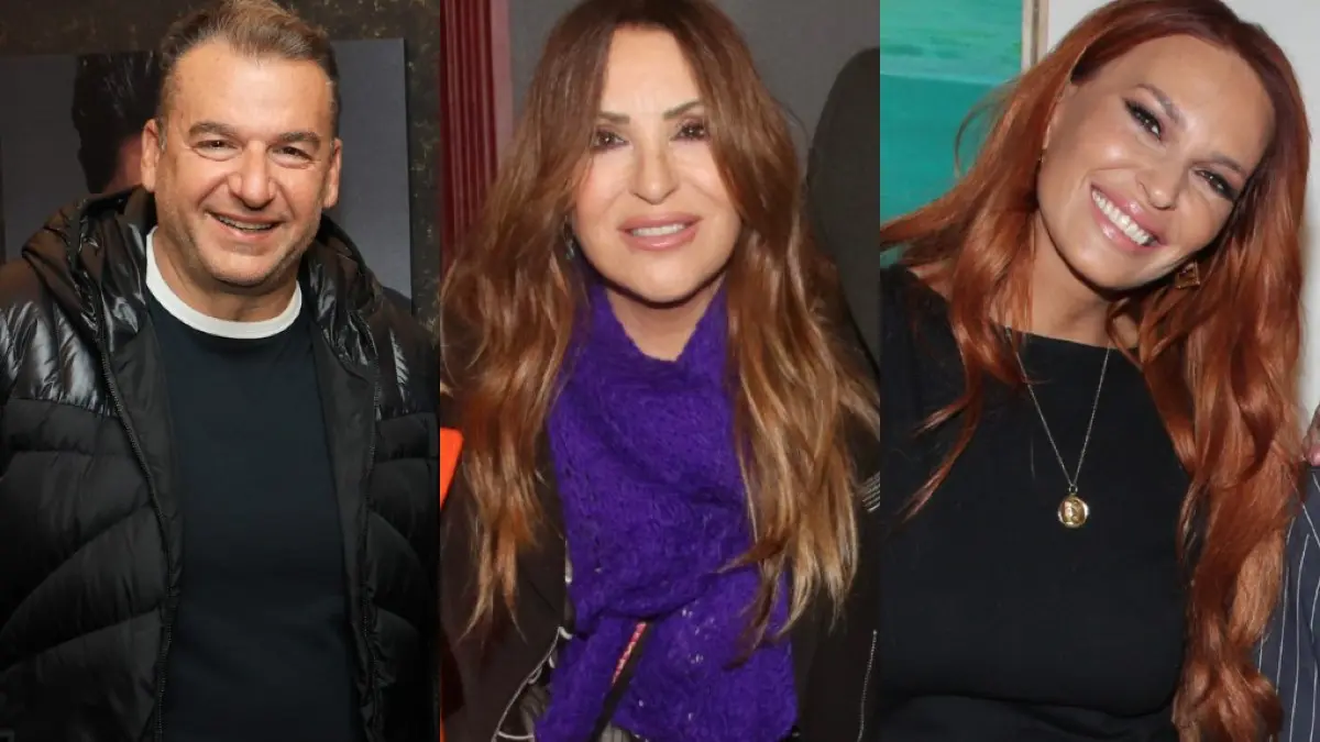 Ο Γιώργος Λιάγκας, η Ναταλία Γερμανού και η Σίσσυ Χρηστίδου