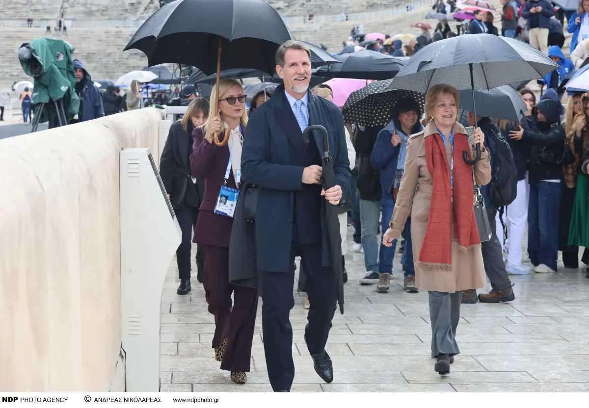 Η Μαρί Σάνταλ, ο Παύλος Ντε Γκρες και η Άννα Μαρία στο Καλλιμάρμαρο