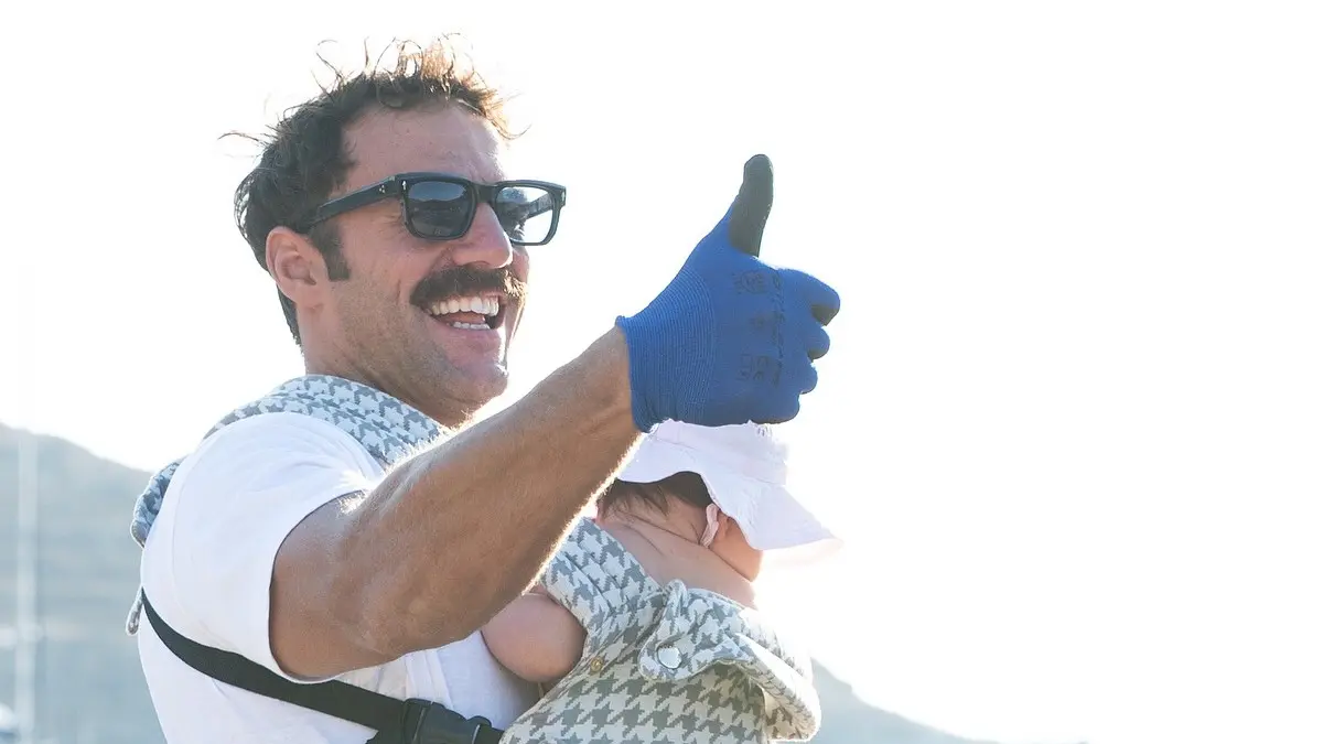 Ο Αντώνης Τσαπατάκης με την κόρη του