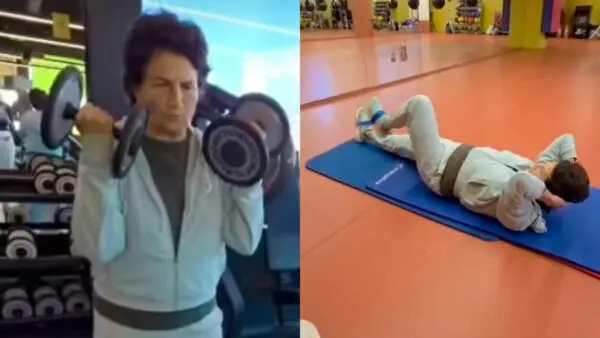 Η Άλκηστις Πρωτοψάλτη στο γυμναστήριο