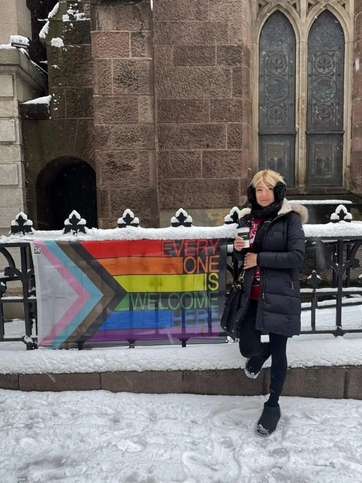 Η Φαίη Σκορδά στη Νέα Υόρκη