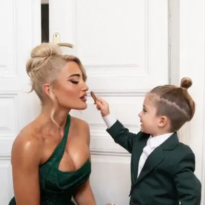 Η Ιωάννα Τούνη με τον γιο της, Πάρη