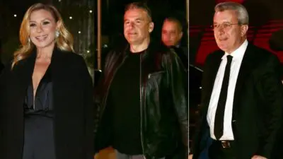 Η Κατερίνα Καραβάτου, ο Γιώργος Λιάγκας και ο Νίκος Χατζηνικολάου