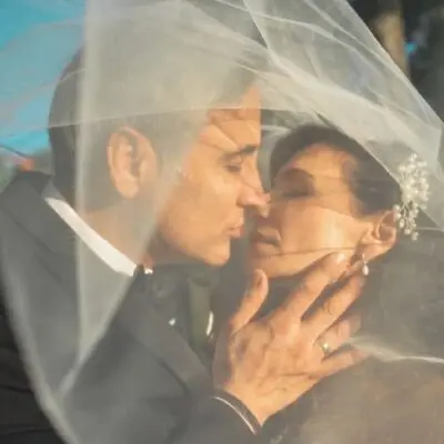 Η Μάρω Λύτρα στο γάμο της