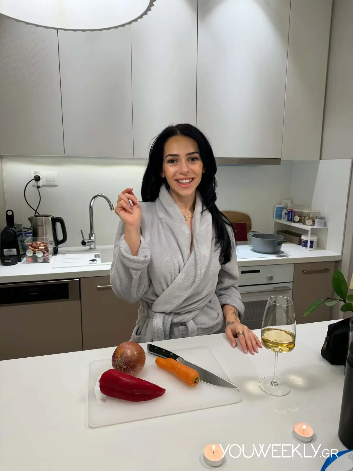 Η Κωνσταντίνα Σιούζου ευτυχισμένη στο νέο της σπίτι