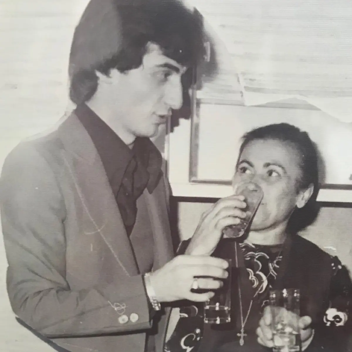 Ο Λευτέρης Πανταζής με την μητέρα του