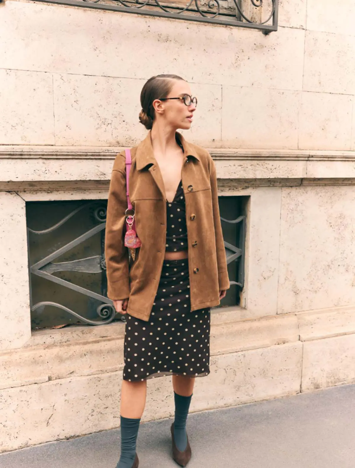 πανωφόρι σουέτ καμηλό