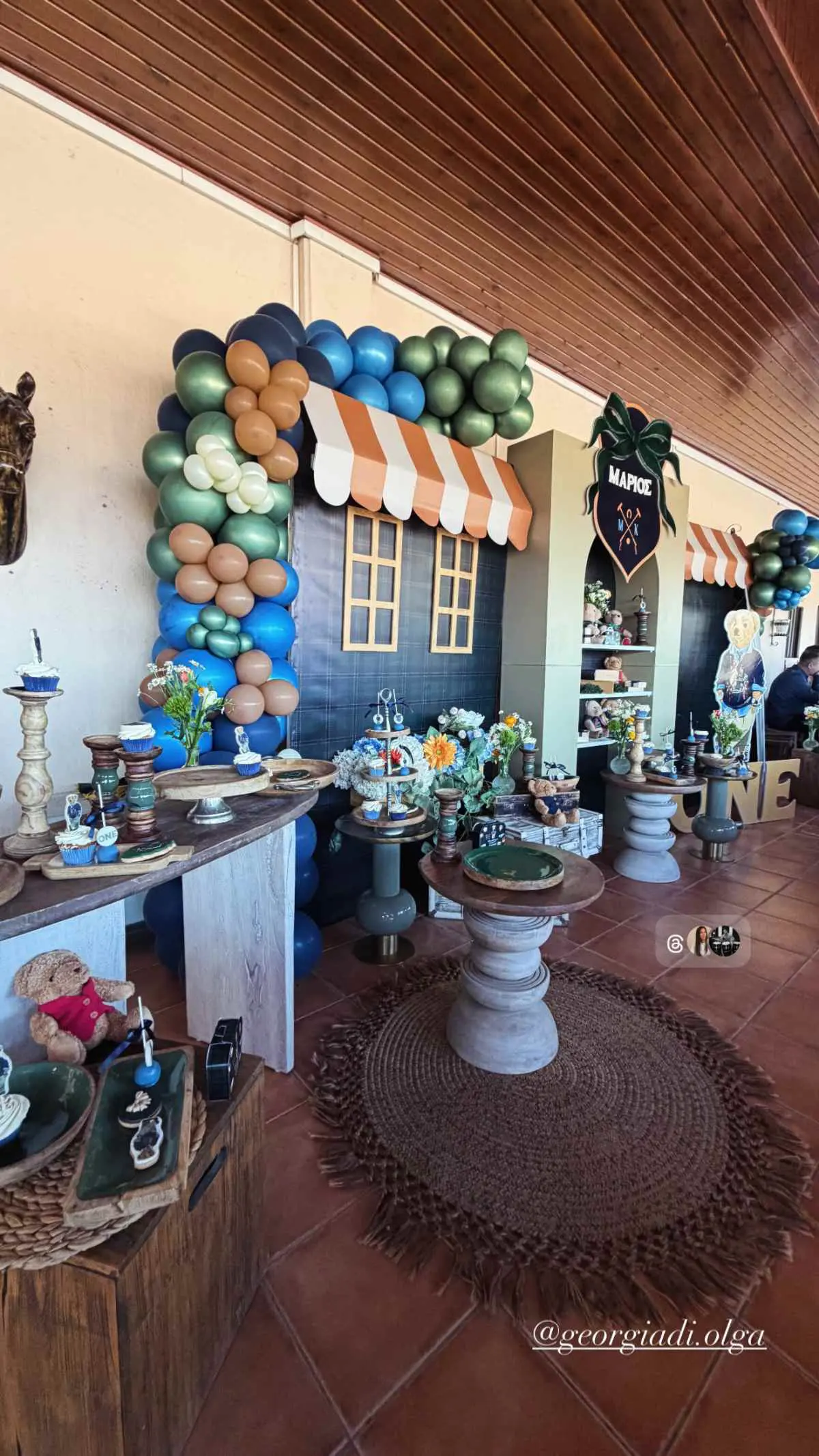 Στιγμιότυπο από το πάρτι γενεθλίων του γιου της Ανθής Βούλγαρη