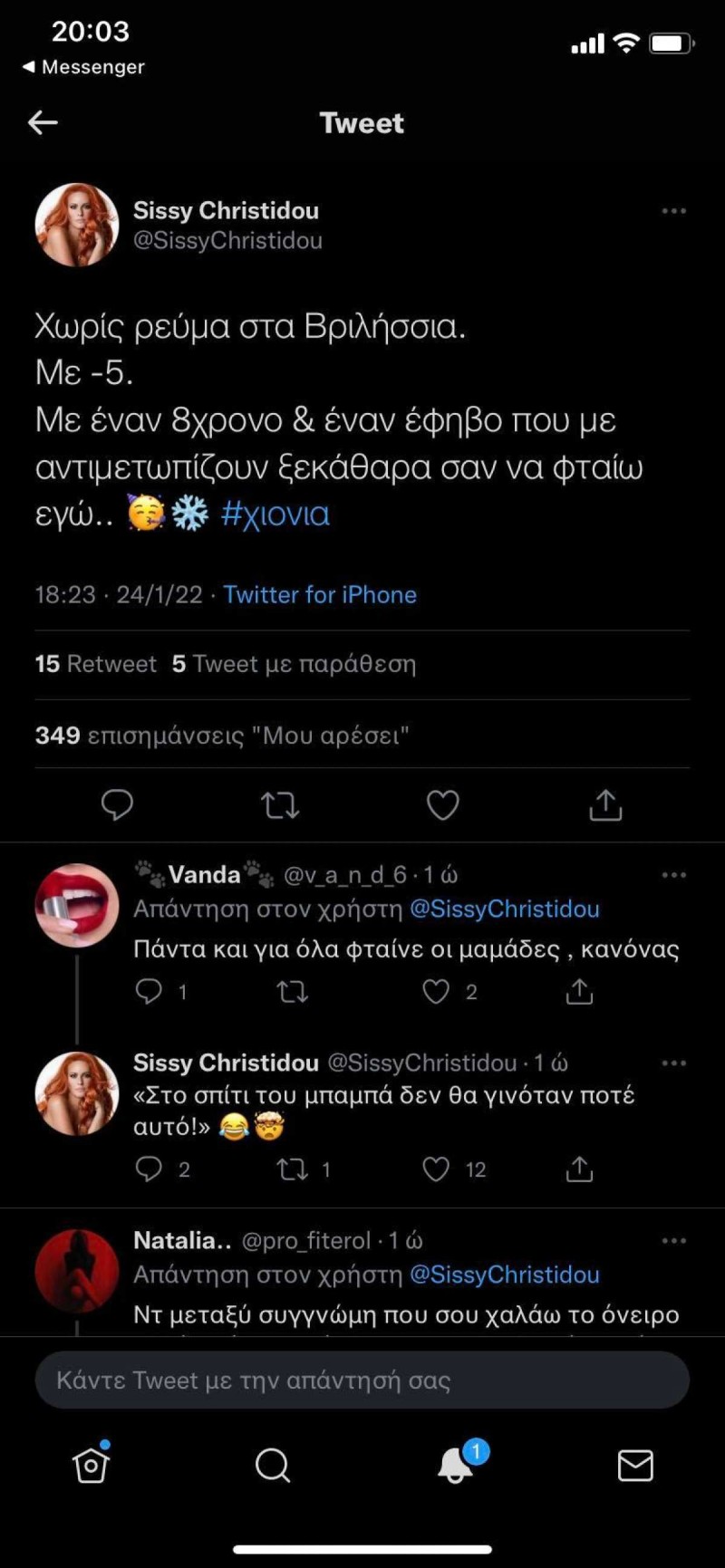 Ανάρτηση Σίσσυς Χρηστίδου