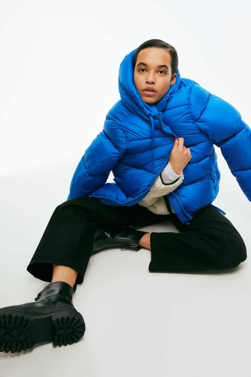 H&M μπλε ηλεκτρίκ μπουφάν