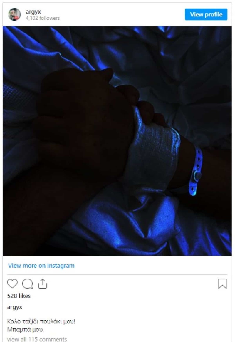 Εφυγε από την ζωή ο πατέρας του Αργύρη Ξάφη.