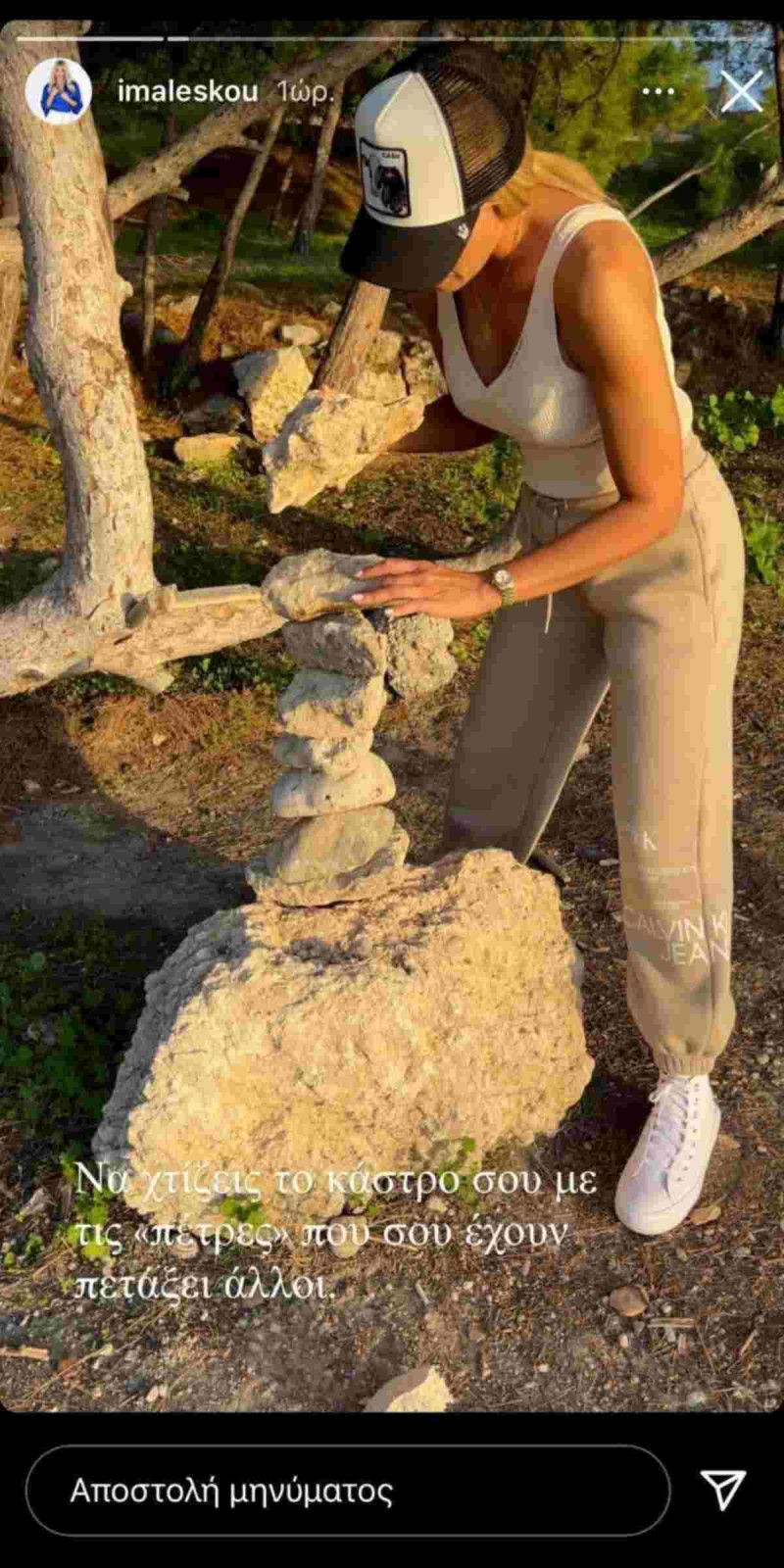 Ιωάννα Μαλέσκου ανάρτηση