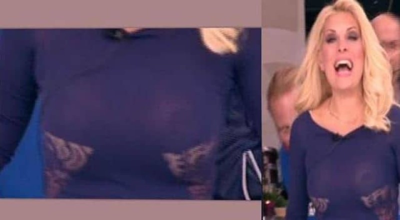 Ελένη Μενεγάκη χωρίς σουτιέν