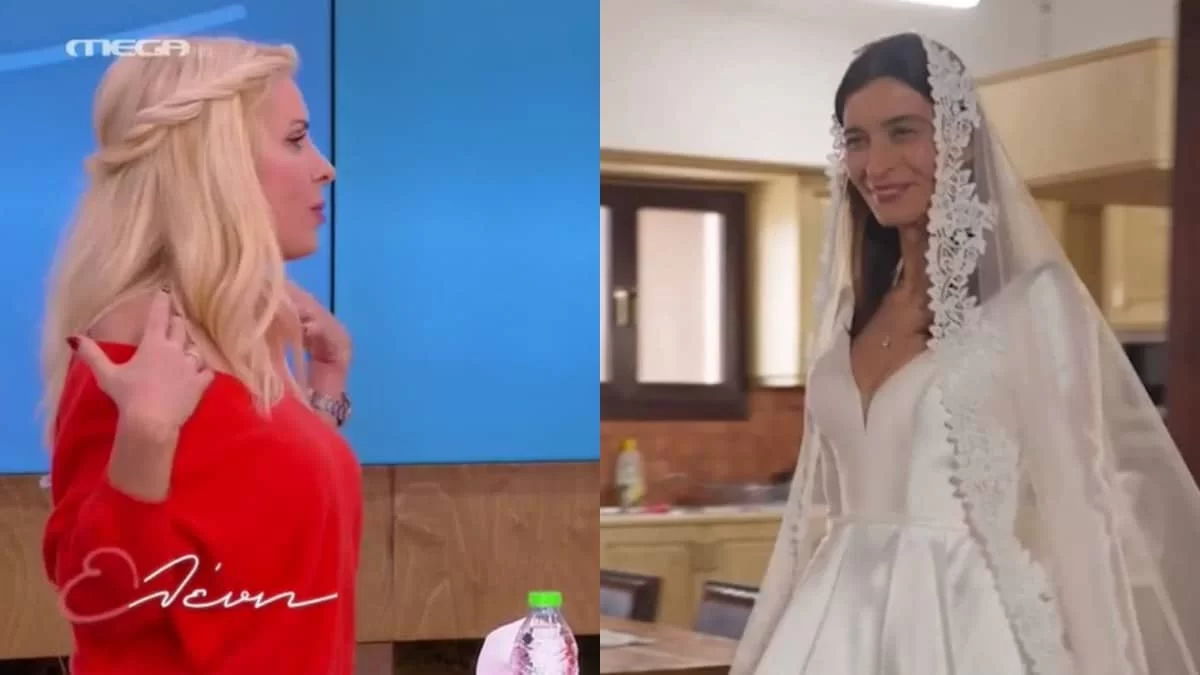 Γη της Ελιάς: Ξετρελαμένη με το νυφικό της Ιουλίας η Ελένη Μενεγάκη - «Καλά καταπληκτικό...»