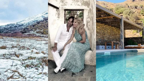 "Ντύθηκε" στα λευκά το Όναρ - Εξωπραγματικές φωτογραφίες από τον παράδεισο της Ελένης Μενεγάκη