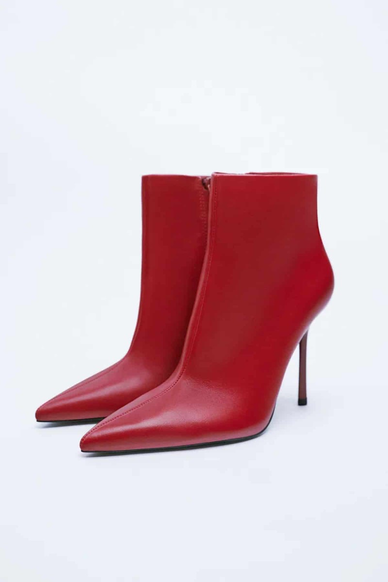 Zara κόκκινα μποτάκια