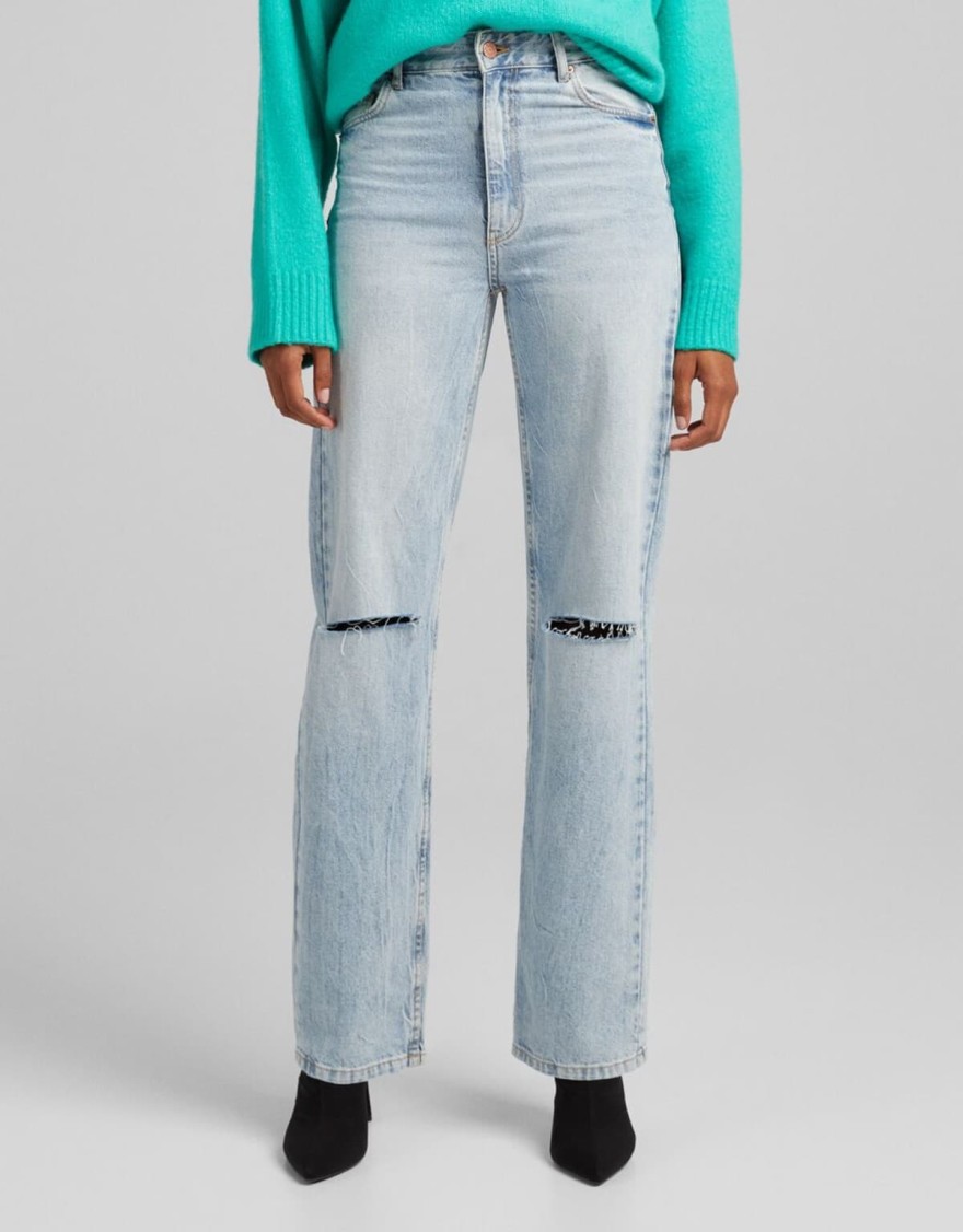 Bershka ψηλόμεσο τζιν