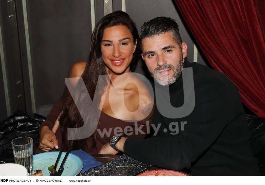 Αθηνά Ευμορφιάδη με τον σύντροφό της