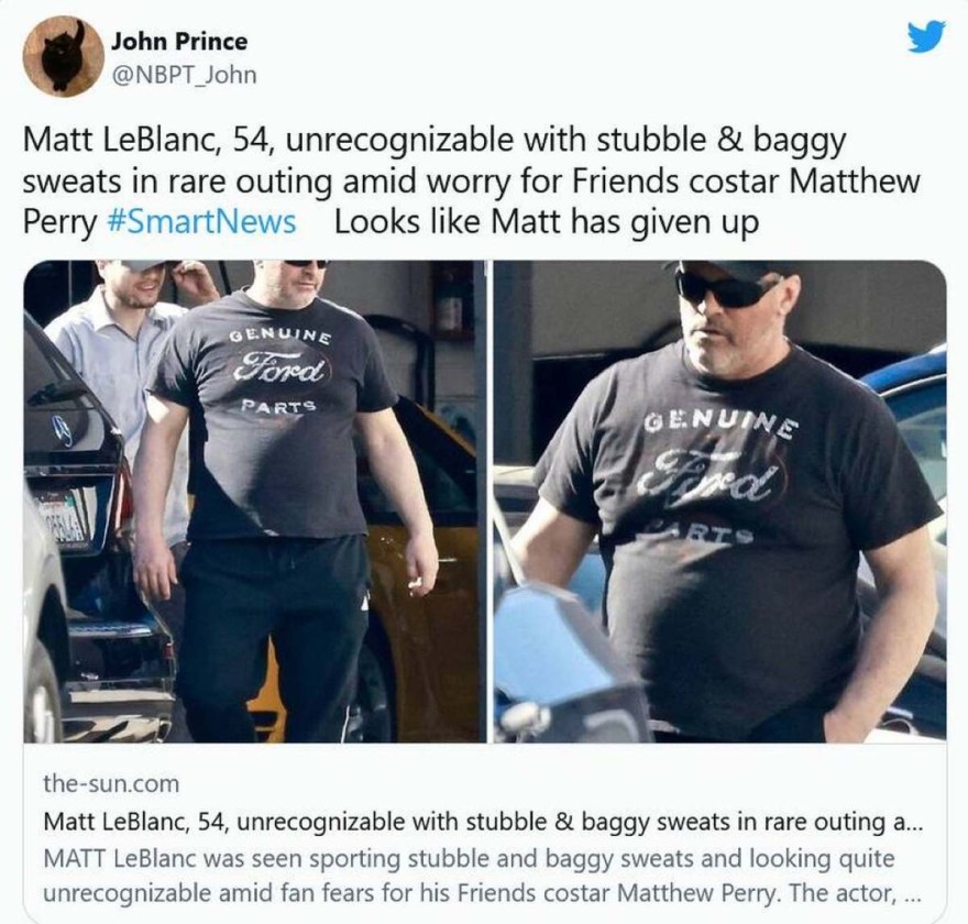 Ο Τζόι Τριμπιάνι από τα Φιλαράκια. 