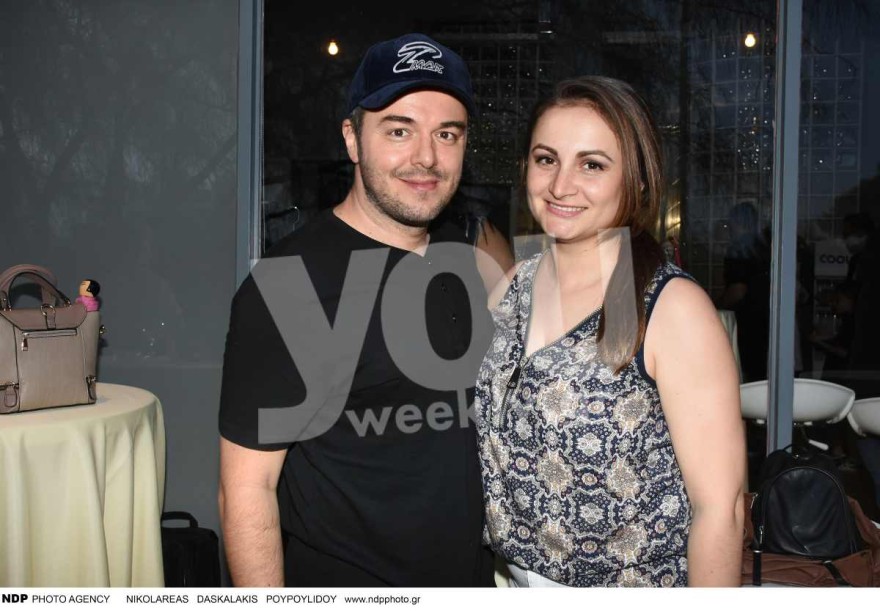 Πολυχρονίδης με την σύζυγό του