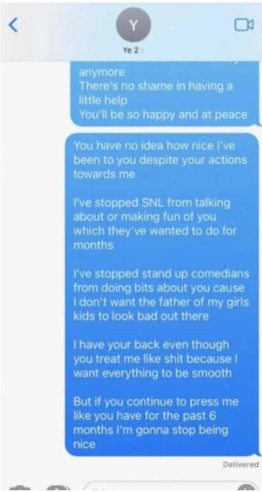 Μηνύματα Pete - Kanye