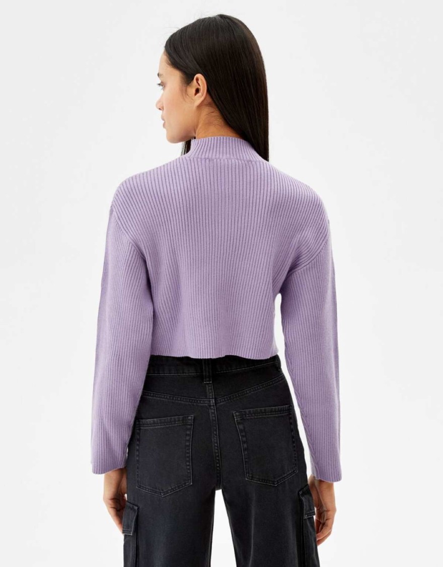 Bershka - Το μωβ πουλόβερ που πρέπει να γίνει δικό σου