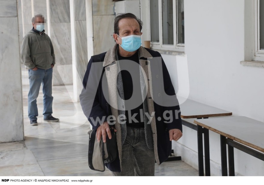 Σπύρος Μπιμπίλας στην κηδεία 