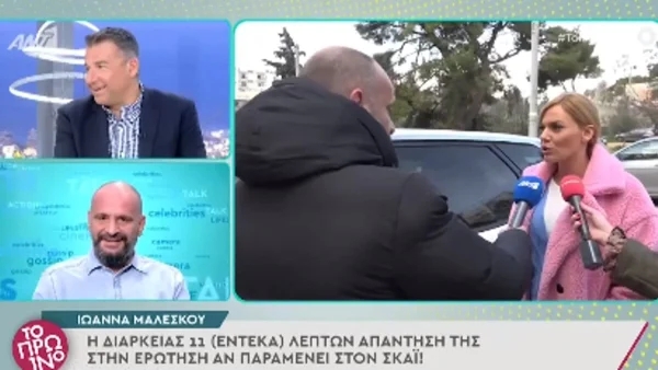 Ένταση στο πάνελ του Πρωινού με τις δηλώσεις Μαλέσκου: «Μιλάει πάρα πολύ...σου καίει τον εγκέφαλο»
