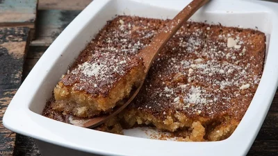 Νηστίσιμο ραβανί χωρίς αυγά - Η γλυκιά αμαρτία που κάνει «πάταγο»