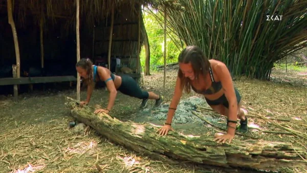 Survivor 5: Σοφιάννα και Ασημίνα έκαναν προθέρμανση με υπόκρουση  Δάντη - «Θα κάνουμε push ups...»