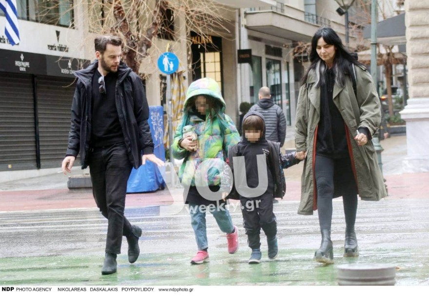 Η Ζενεβιέβ Μαζαρί και η οικογένειά της