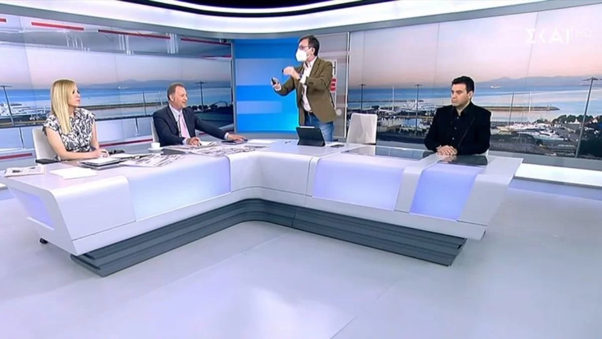 Αποχώρησε εξοργισμένος από το στούντιο του ΣΚΑΪ ο Άρης Πορτοσάλτε - Τι συνέβη;
