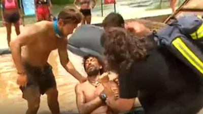 Survivor 5: Σοριάστηκε κάτω και ούρλιαζε - Πολύ άσχημος τραυματισμός για τον Κωνσταντίνο Εμμανουήλ