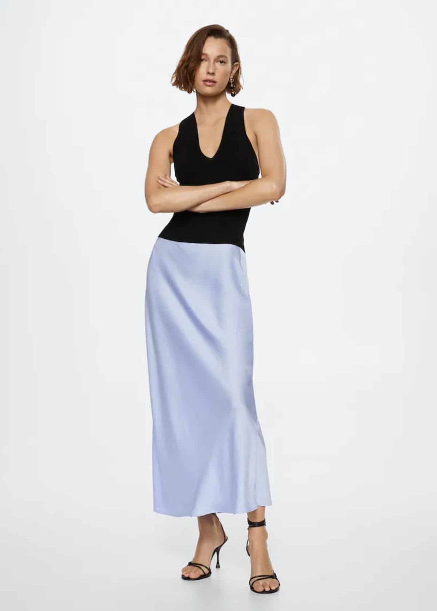 Γαλάζια φούστα από τα Mango 