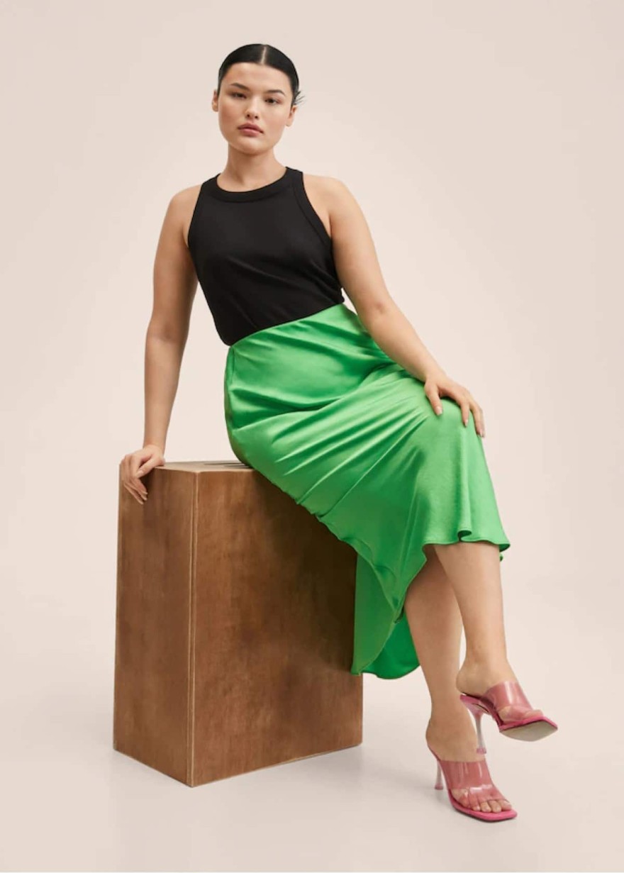 Mango: Πράσινη φούστα