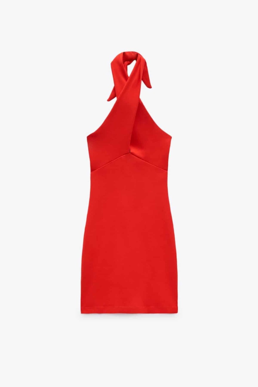Zara κόκκινο φόρεμα 17,95 ευρώ