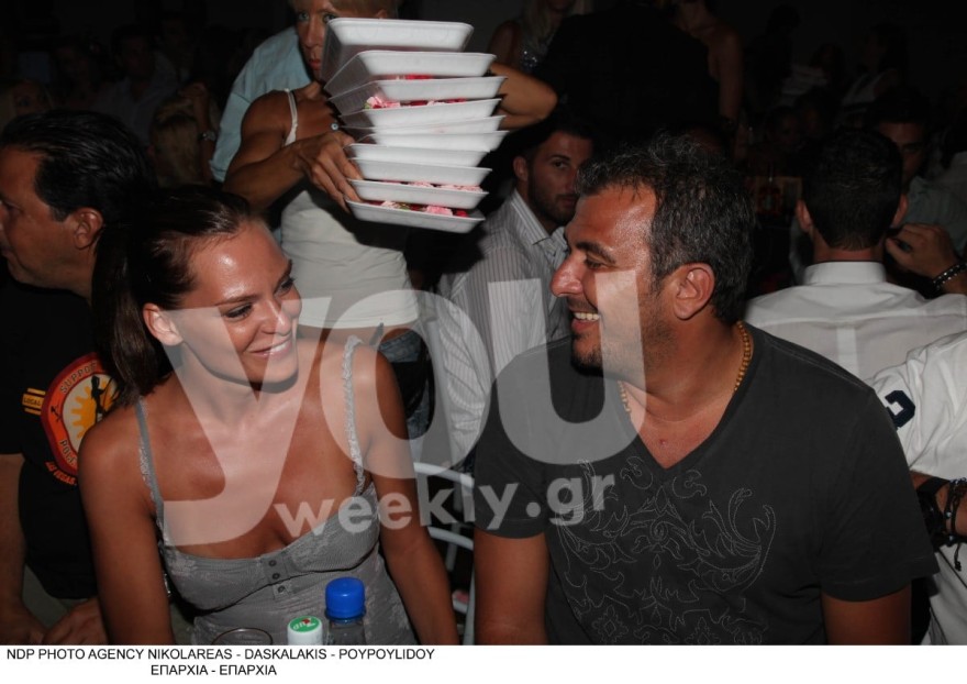 Υβόννη Μπόσνιακ με τον Αντώνη Ρέμο