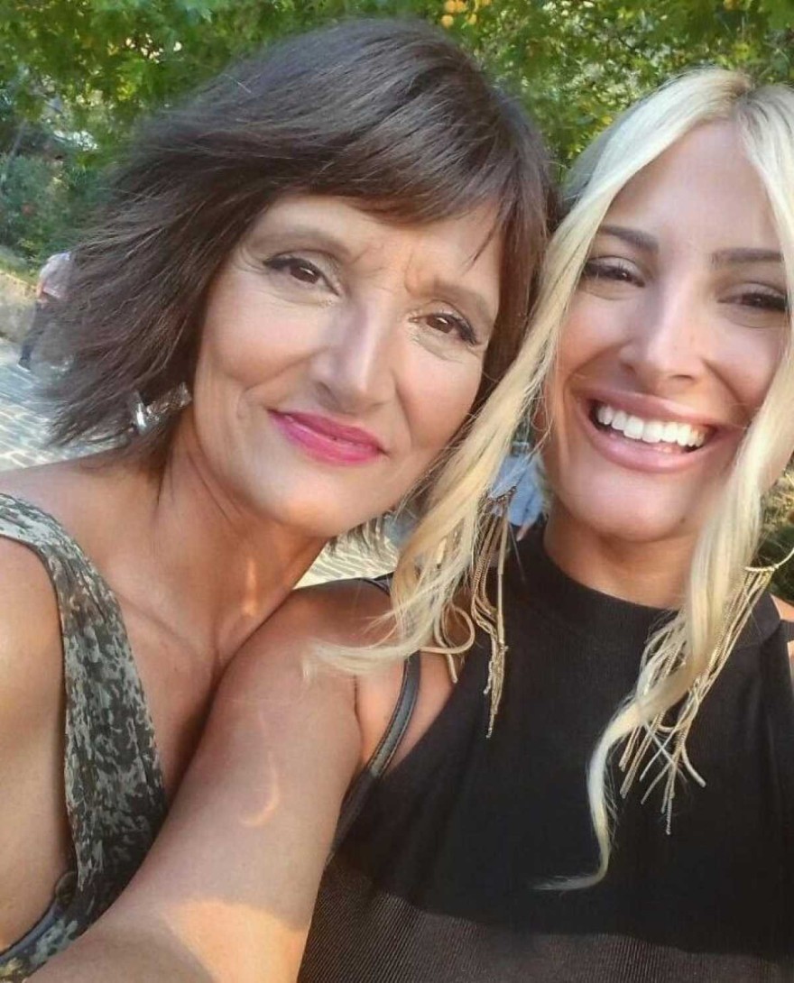 Ιωάννα Τούνη με την μητέρα της 