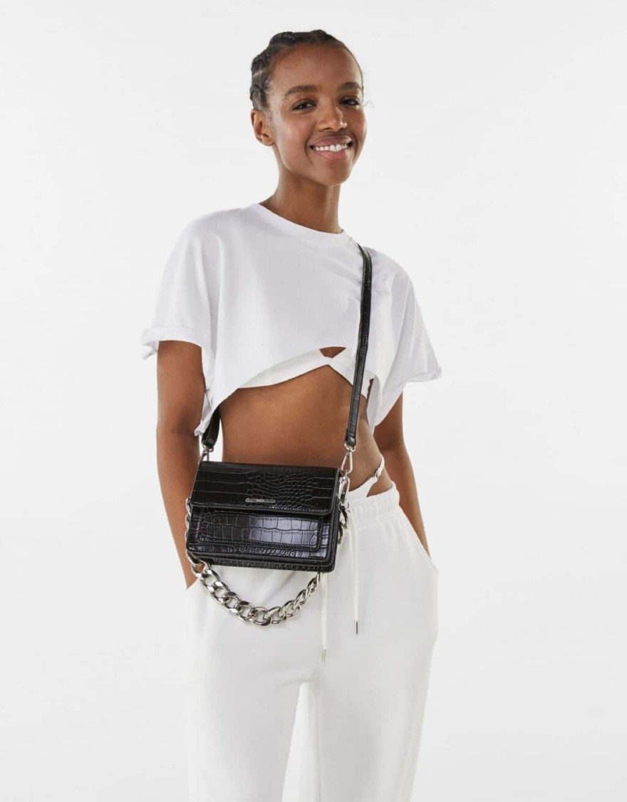 Bershka - Μαύρη τσάντα